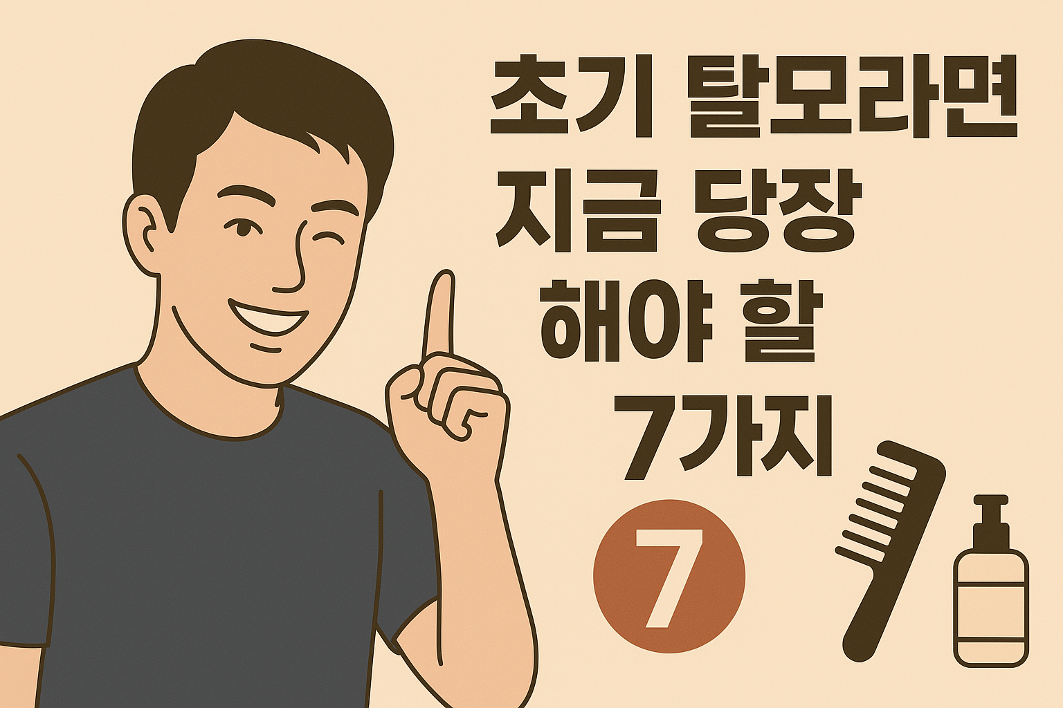 ✨ [탈모 솔루션 2편] 초기 탈모라면 지금 당장 해야 할 7가지 관리법