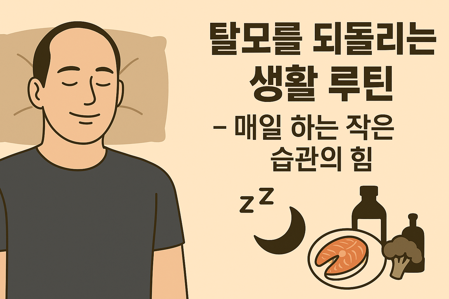 [탈모 솔루션 3편] 탈모를 되돌리는 생활 루틴 – 매일 하는 작은 습관의 힘