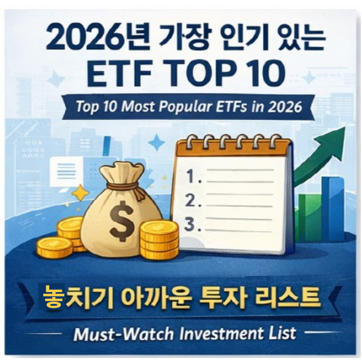 2026년 가장 인기 있는 ETF TOP 10 (지금 꼭 봐야 할 투자 리스트) – Top 10 Most Popular ETFs in 2026 (Must-Watch Investment List)